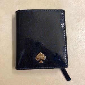 Kate Spade Navy Glitter Bug Stacy Wallet NWOT